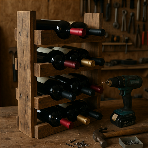 DIY : construire un casier à vin en bois recyclé