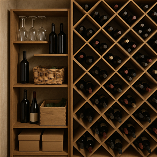 Organisation astucieuse pour une cave optimale