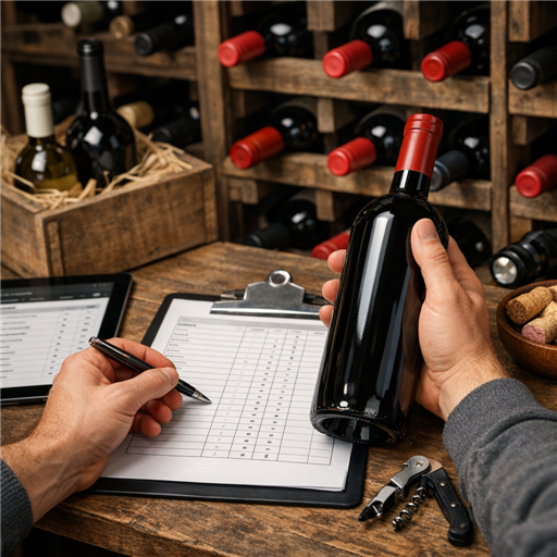 Préparer son inventaire de cave à vin