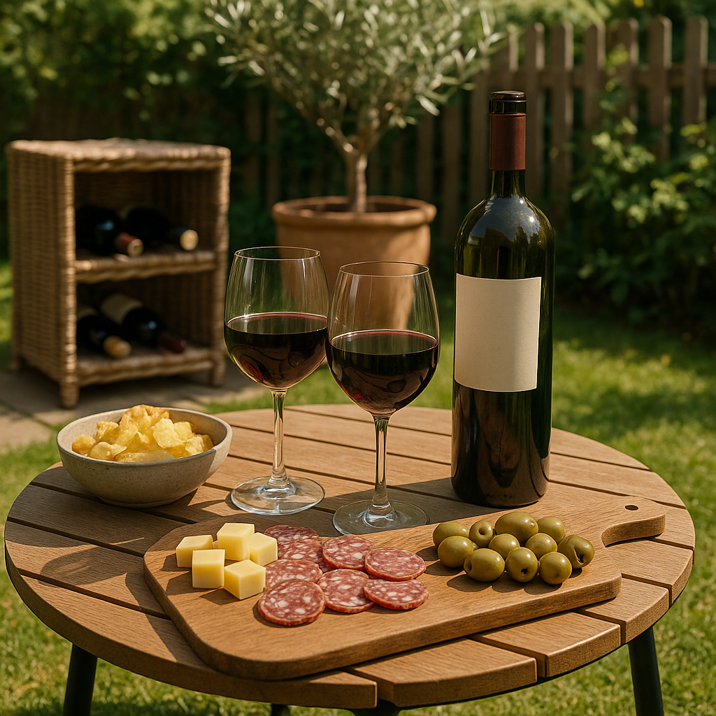 How to Create a Summer Wine and Cheese Corner in Your Garden: Inspirations for Setting Up Your Wine Space - Image