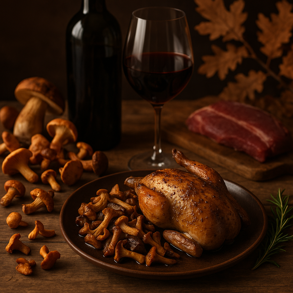 Accords Vins d'Automne : Découvrez les Secrets des Dégustations autour des Champignons et Gibiers - Image