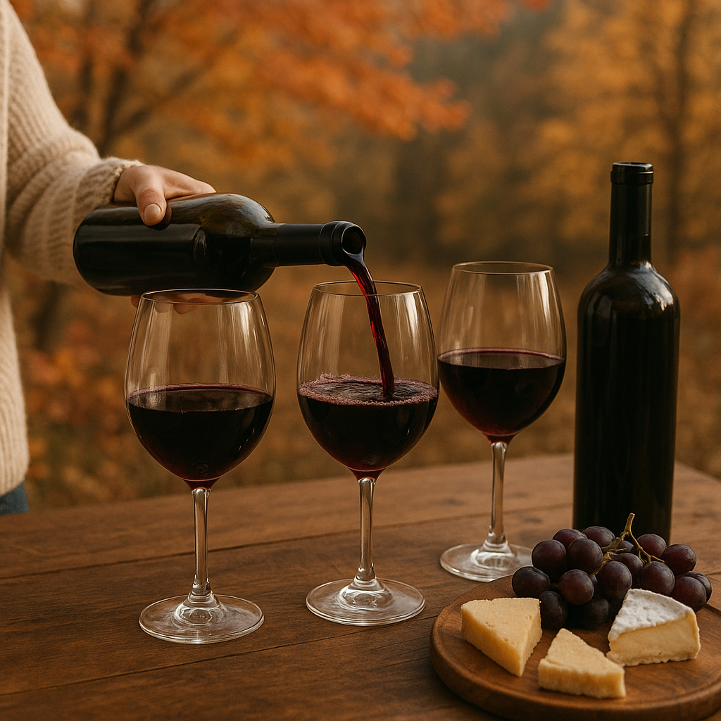 Image de l'article : Célébrez l'Automne avec des Ateliers de Dégustation de Vins Rouges Charpentés - Viniou