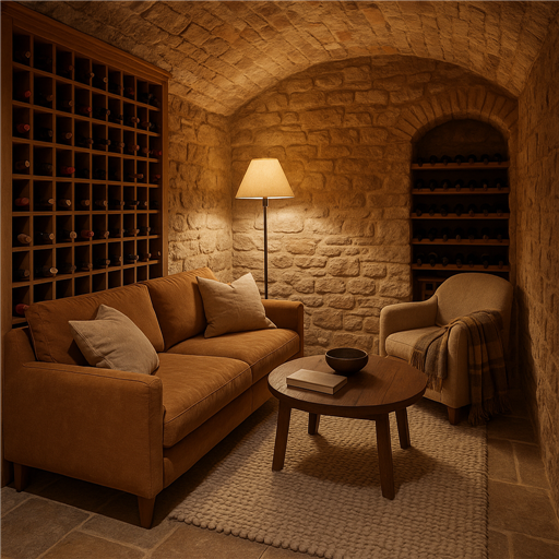 Concevoir un sanctuaire cosy dans votre cave à vin