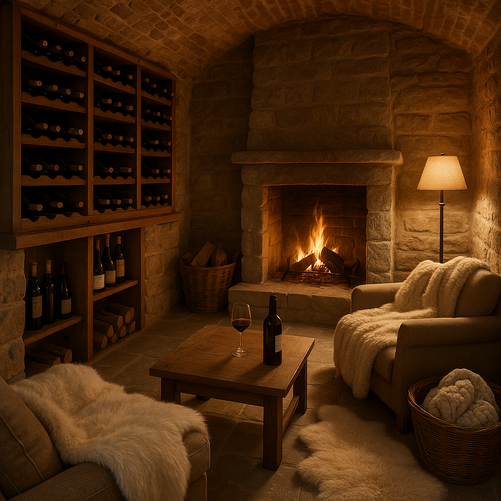 Transformer votre Cave à Vin en un Sanctuaire pour l'Hiver : Conseils de Design et Aménagement - Image