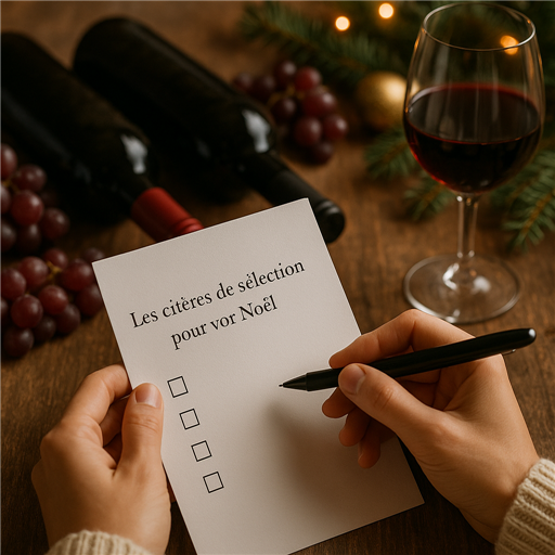 Les critÚres de sélection des vins pour Noël