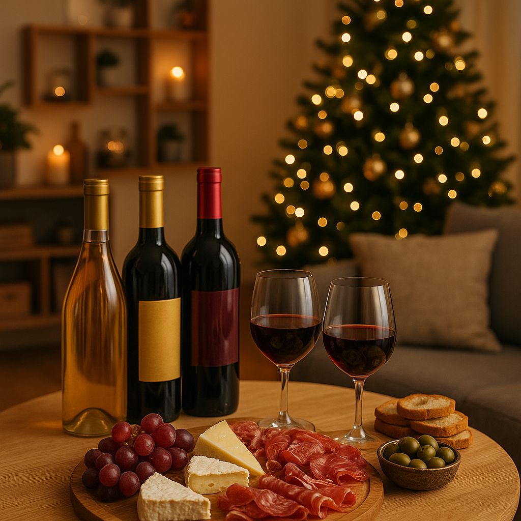 Image de l'article : Créer un espace de dégustation convivial chez soi pour les fêtes de fin d'année - Viniou