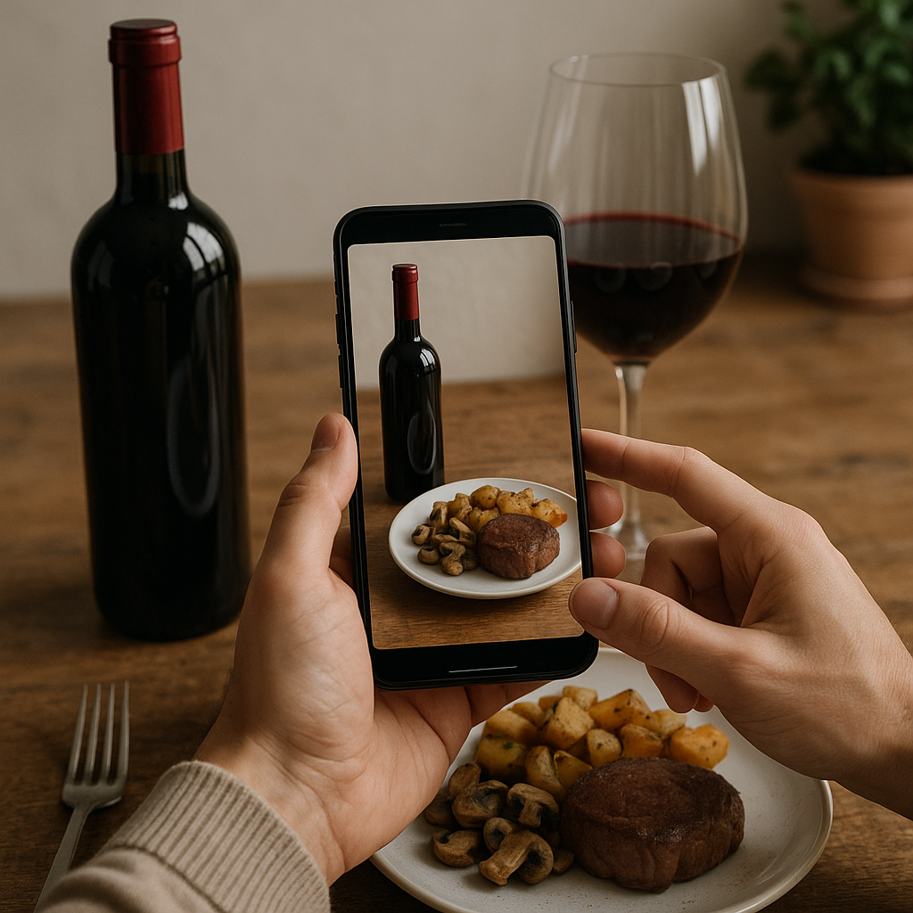 Innover avec vos accords mets-vins grâce aux applications de réalité augmentée - Image