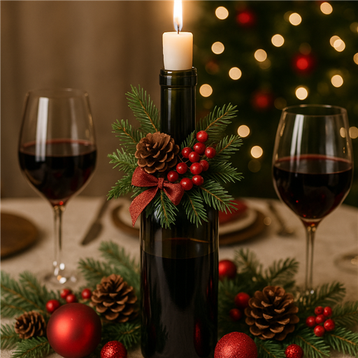 Creative Ways to Use Wine for Christmas Decoration