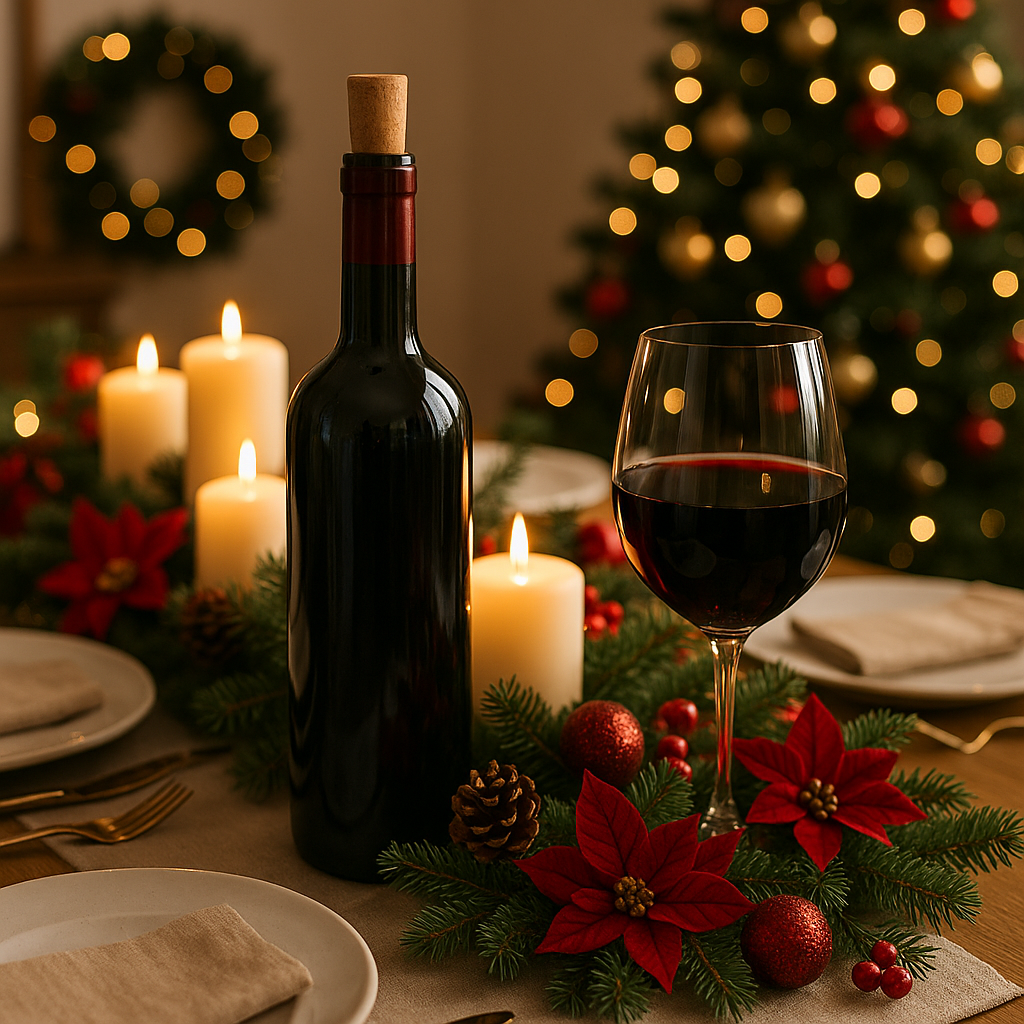 Ornez votre table des fêtes : Idées pour intégrer le vin dans la décoration de Noël et du Nouvel An - Image