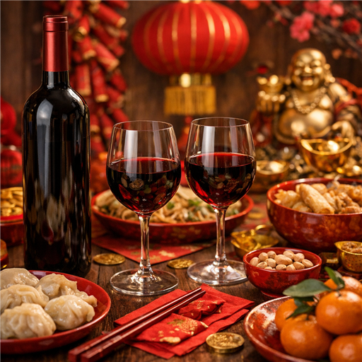 Démystifier les Célébrations du Nouvel An Chinois : Quel Vin Servir pour Porter Chance et Prospérité - Image