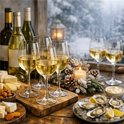 Découvrir les Couleurs de l'Hiver : Organiser une Dégustation de Vins Blancs d'Hiver - Image