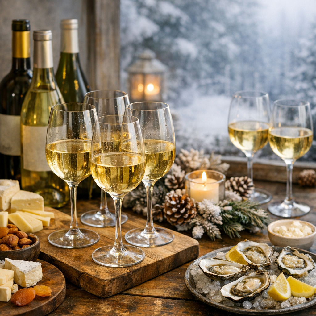 Découvrir les Couleurs de l'Hiver : Organiser une Dégustation de Vins Blancs d'Hiver - Image