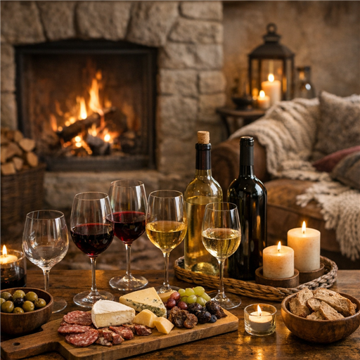 Setting the Scene for a Cozy Wine Tasting
