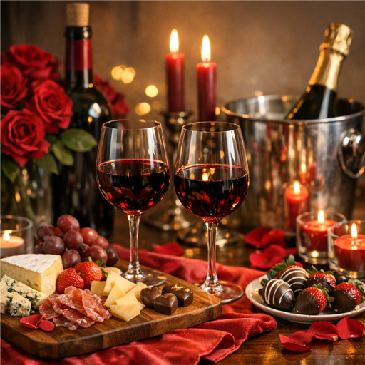 Vins et Amour : Préparer une Dégustation Romantique pour la Saint-Valentin - Image