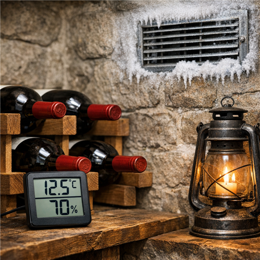 Les conditions idéales pour conserver le vin en hiver