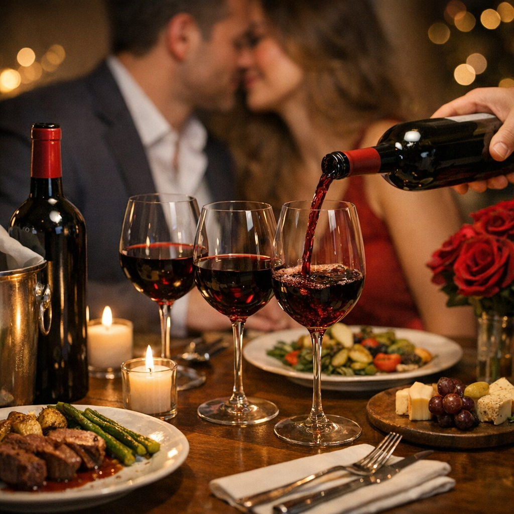 Image de l'article : Create the Perfect Ambiance: A Guide to Selecting and Serving Wine for a Romantic Dinner - Viniou
