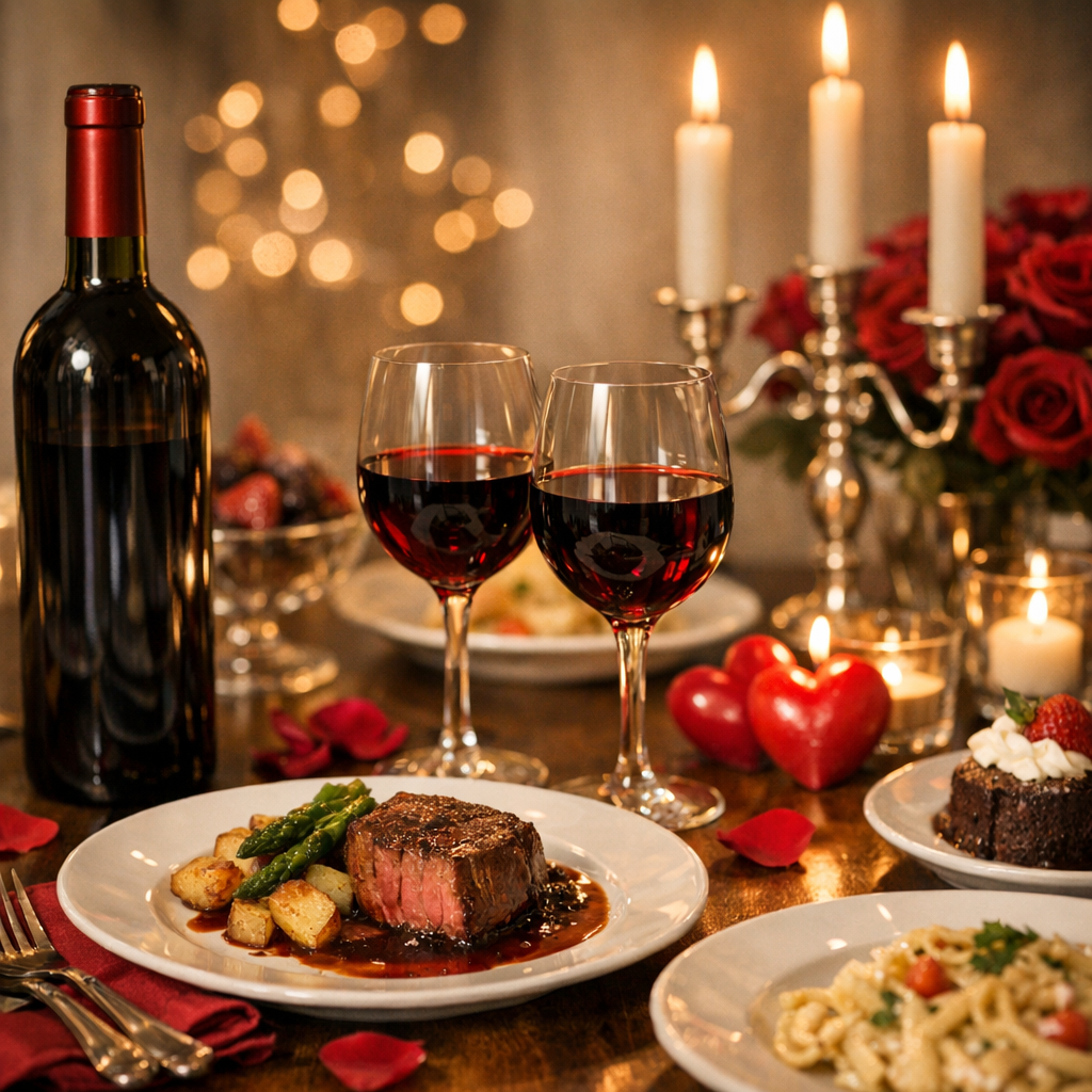 Image de l'article : Maridajes perfectos: elegir el vino ideal para una noche de San Valentín. - Viniou