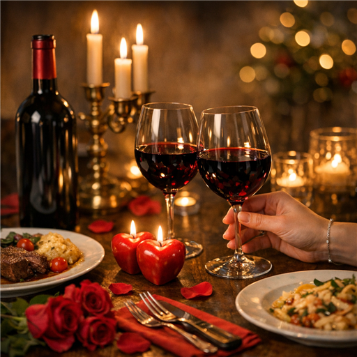 Créer une ambiance envoûtante : Choisir le vin parfait pour un dîner romantique de Saint-Valentin - Image