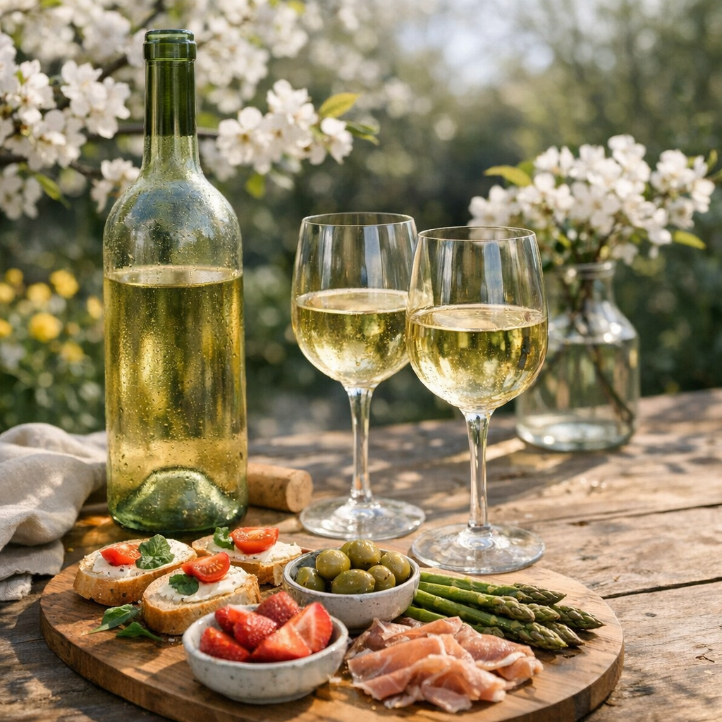 Image de l'article : Choisir le Vin Parfait pour les Premiers Jours du Printemps - Viniou