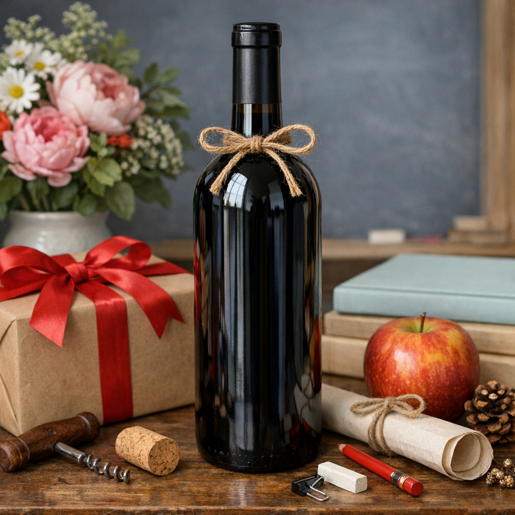 Offrez du Vin en Cadeau : Conseils pour Choisir la Bouteille Idéale pour les Remerciements de Fin d'Année Scolaire - Image