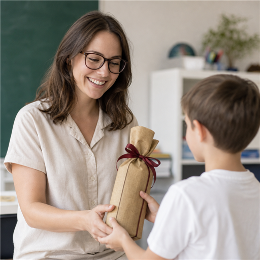À qui peut-on offrir une bouteille en fin d’année scolaire ?