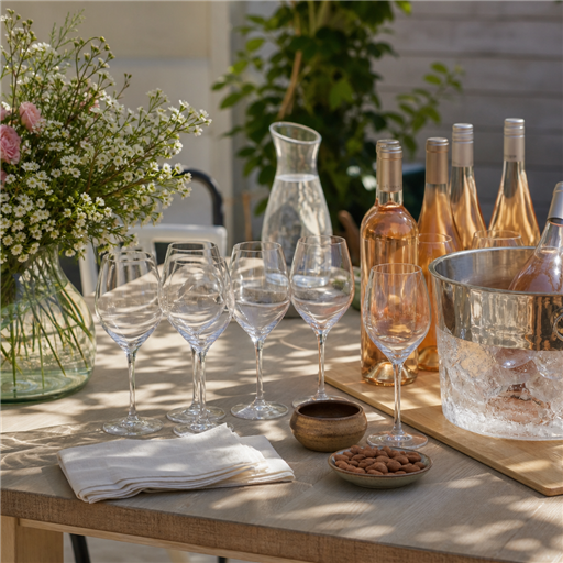 Bien préparer sa dégustation de vins rosés