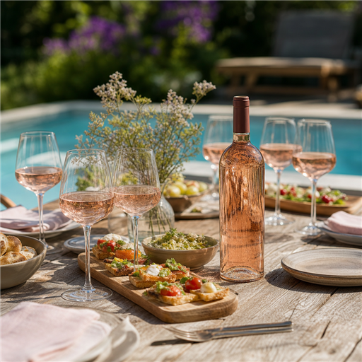 Organiser une dégustation estivale autour des vins rosés et des apéritifs frais - Image
