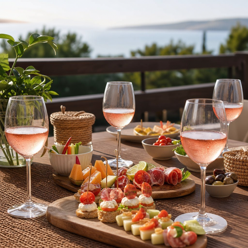 Comment organiser une dégustation estivale autour des vins rosés et des apéritifs frais - Image