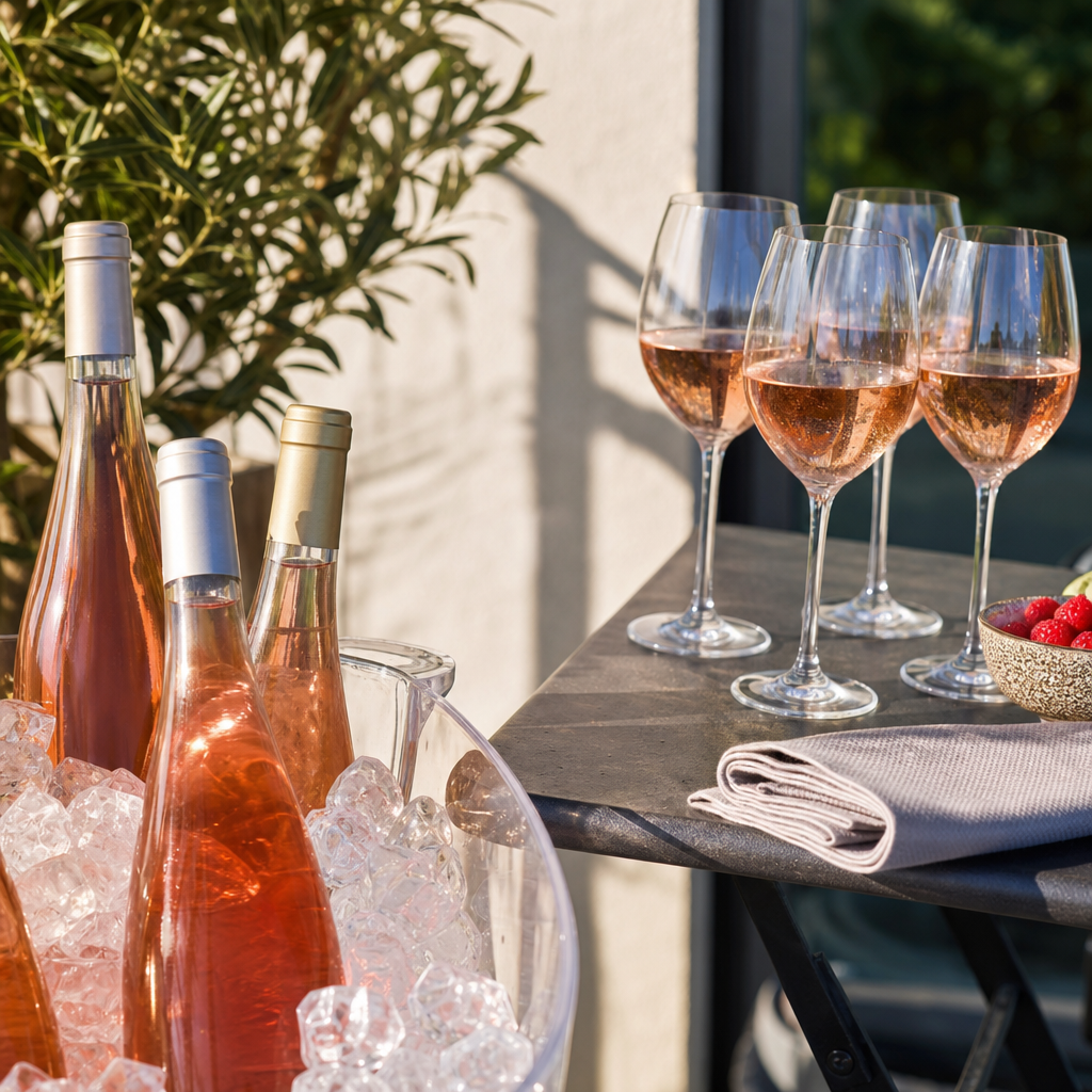 Aménager un coin fraîcheur pour l’été : idées simples pour mieux conserver et servir ses vins rosés - Image
