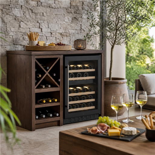 Aménager un coin apéritif d’été élégant et pratique autour de sa cave à vin - Image
