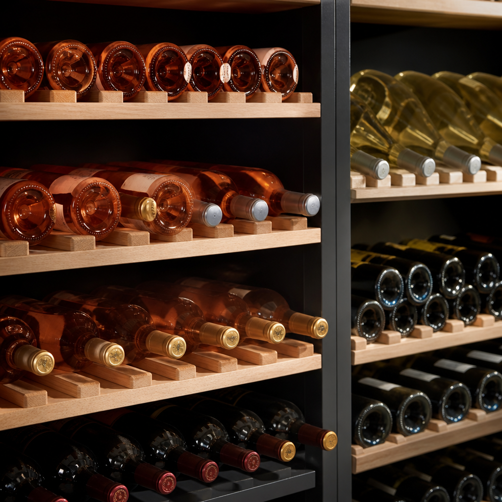 Organiser sa cave en été : repérer facilement les vins rosés et les bouteilles à servir bien fraîches - Image