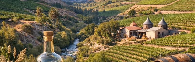 Hình ảnh của Rượu Brandy Chili từ vùng Vallée de l'Elqui