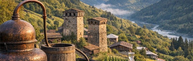 Hình ảnh của Rượu Brandy Géorgie từ vùng Ratcha-Letchkhoumie