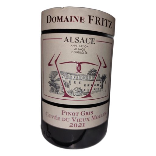 Vin Blanc sec Cuvée du Vieux Moulin Domaine Fritz 2021 France Alsace AOC