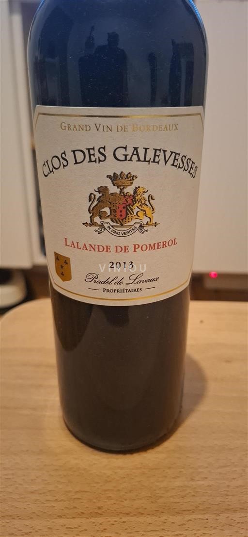 Bordeaux Lalande-de-Pomerol Clos des Galevesses 2013