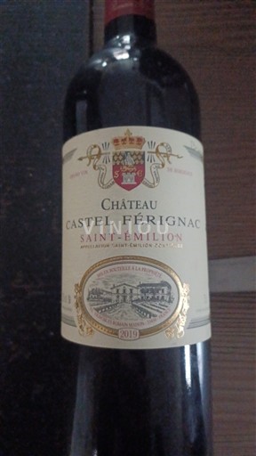 Burdeos Saint-Émilion Château Castel Férignac 2019