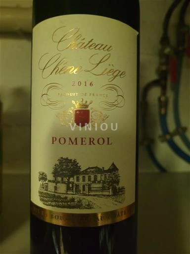 Bordoja Pomerol Chateau Chêne Liège 2016