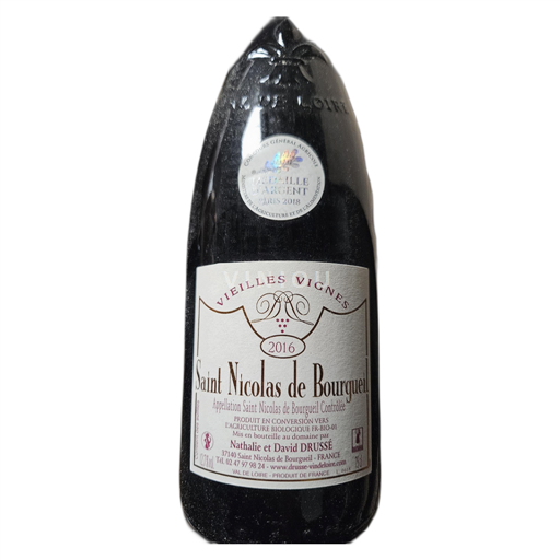 Loire Valley Saint-Nicolas-De-Bourgueil Nathalie et David Drussé Vieilles Vignes 2016