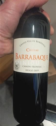 Bordeaux Canon-Fronsac Château Barrabaque Hugo 2019