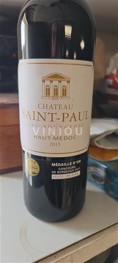 Burdeos Haut-Médoc Chateau Saint Paul 2015