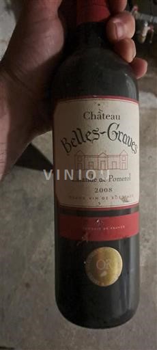 Bordeaux Lalande-de-Pomerol Château Belles-Graves 2008