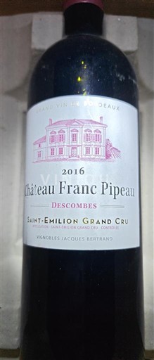 Bordo Сент-Емилион Гранд Кру Château Franc Pipeau Descombes 2016