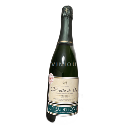 Rhônen laakso Clairette de Die Union des Jeunes Viticulteurs Récoltants Tradition Ei vuosikertaa