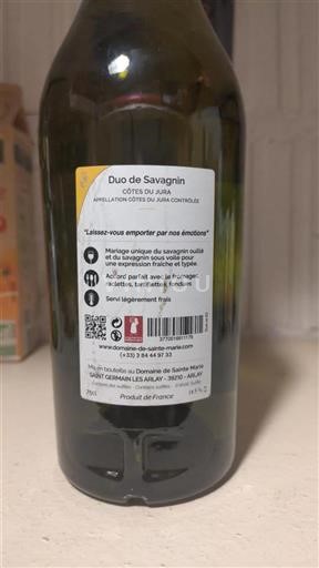 Jura Côtes-du-Jura Domaine de Sainte Marie Duo de Savagnin 2022