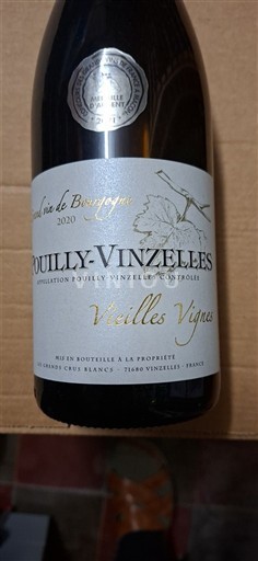 Burgundy Pouilly-Vinzelles Les Grands Crus Blancs Vieilles Vignes 2020