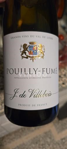 Thung lũng sông Loire Pouilly-fumé J. de Villebois 2022