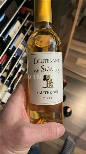 Wijnen Sauternes Château Sigalas Rabaud - Lieutenant de Sigalas