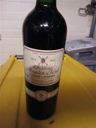 Burdeos Lalande-de-Pomerol Château Moulin à Vent 2016