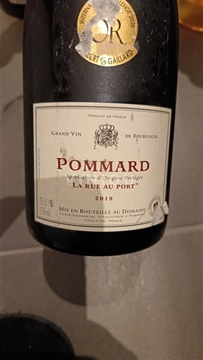 Borgogna Pommard La Rue au Port 2018