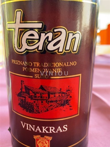Vins Prekmurje Vinakras - Izbrani Teran - 2010 - Avis, conseil ...